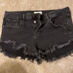 Forever 21 - black denim shorts. Size 31